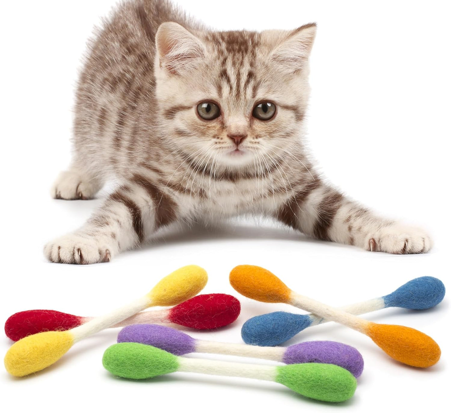 ❤️For happy, healthy, and active indoor cats🐱Swabs Large Size Cat Toys with Catnip 🔥🔥 Buy 2 Get 1 Free