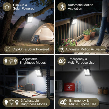 🔥Limited sale 60% off🔥Practical Clip-On Solar Lamp with Motion Sensor