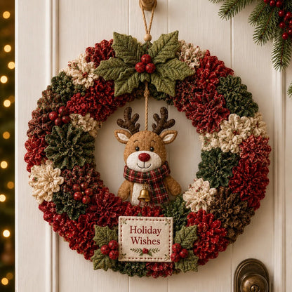 Free Shipping🎉49%OFF🎄 3D Fabric Poke Wreath DIY Kit