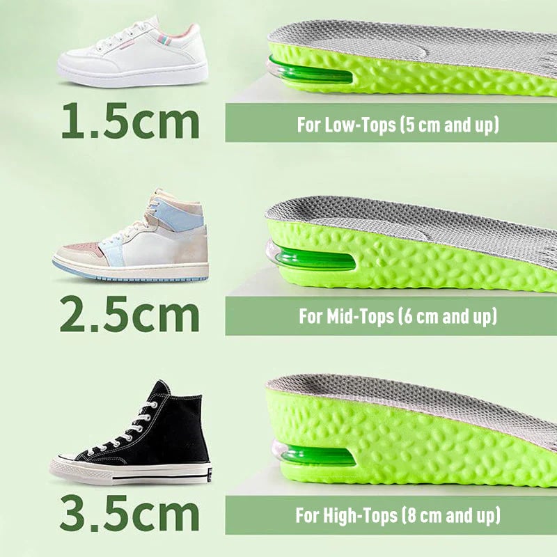 📢📢50% OFF!! ⏰ Comfortable cushioned insoles that increase height: walk effortlessly and in style!👟