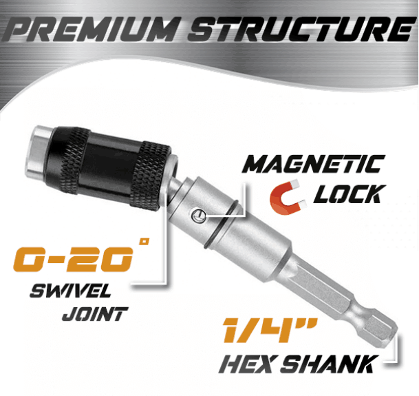 50% OFF⚡Magnetic swiveling bit tip holder[Buy 3 Get 3 Free]