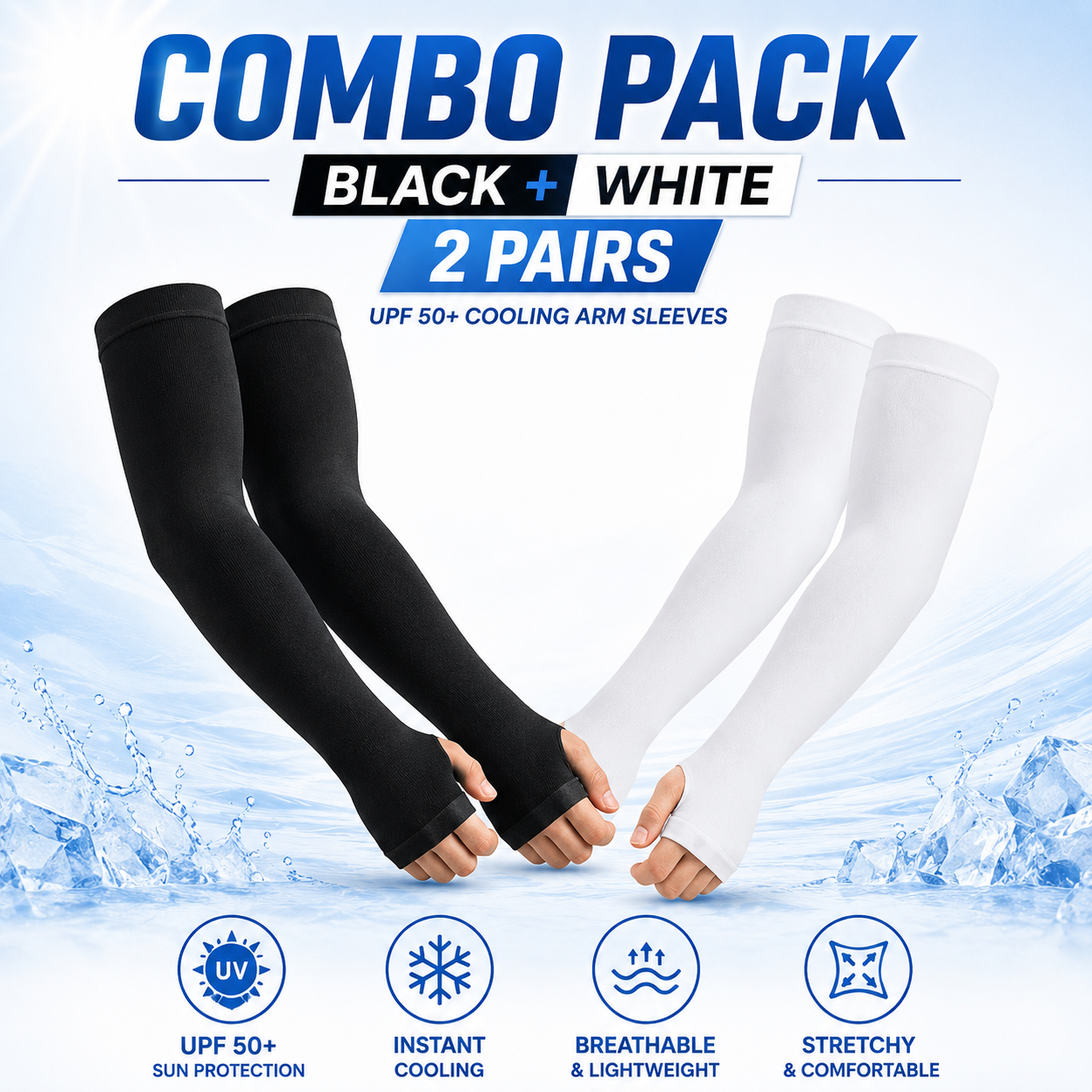 UPF 50+ Cooling Sleeves