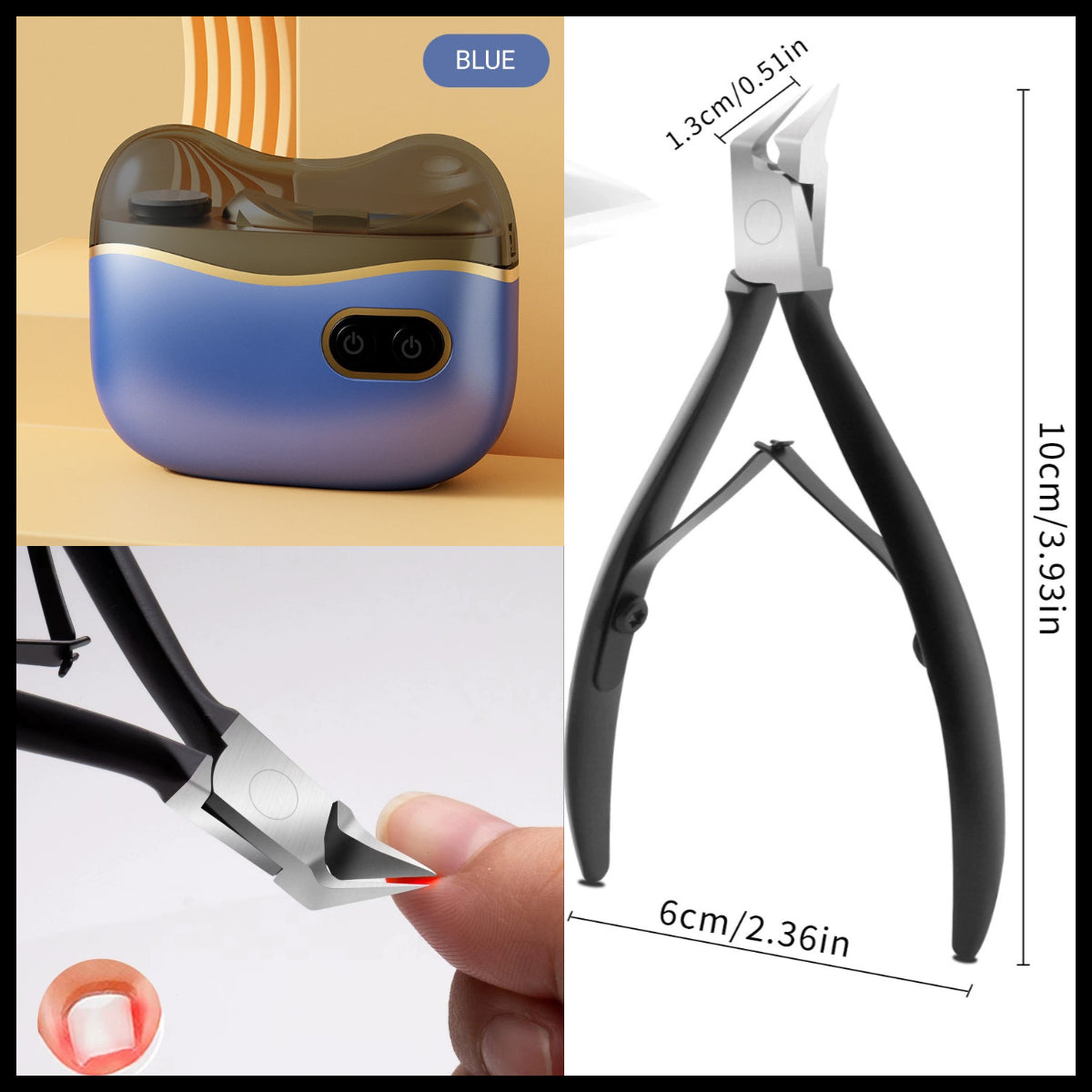 👍2-in-1 Electric Nail Clippers and Polisher🎁 Perfect for All Ages 👵👶