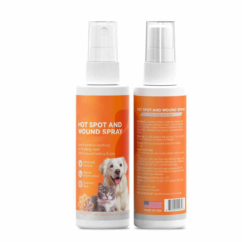 Itch Relief Spray –Vet Recommended Skin Soothing Quantum Silver Spray for Dogs & Cats