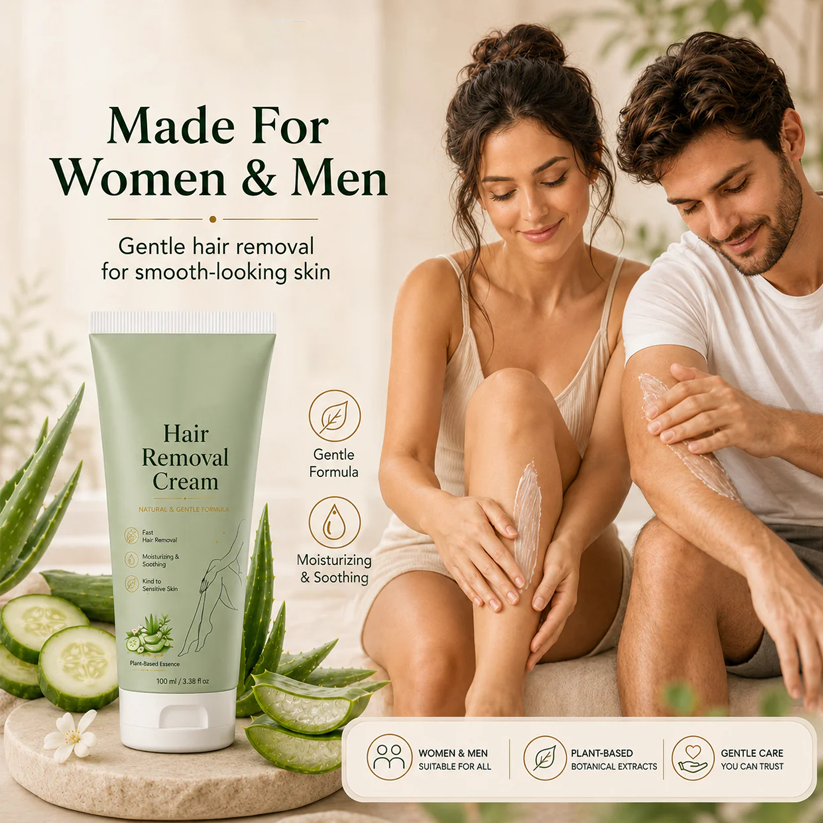 LAST DAY -BUY 1 GET 1 FREE🤩  Ahlwo Painless Depilatory Cream – No Razor Bumps, No Harsh Odor