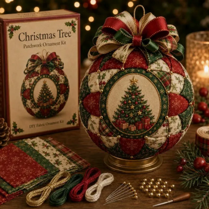🇺🇸❤️Beginner-Friendly🎄 USA Christmas Patchwork Ornament DIY Kit