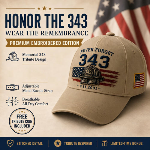 🧢Never Forget 343 Memorial Cap 🎁Buy 2 Get 10% Off