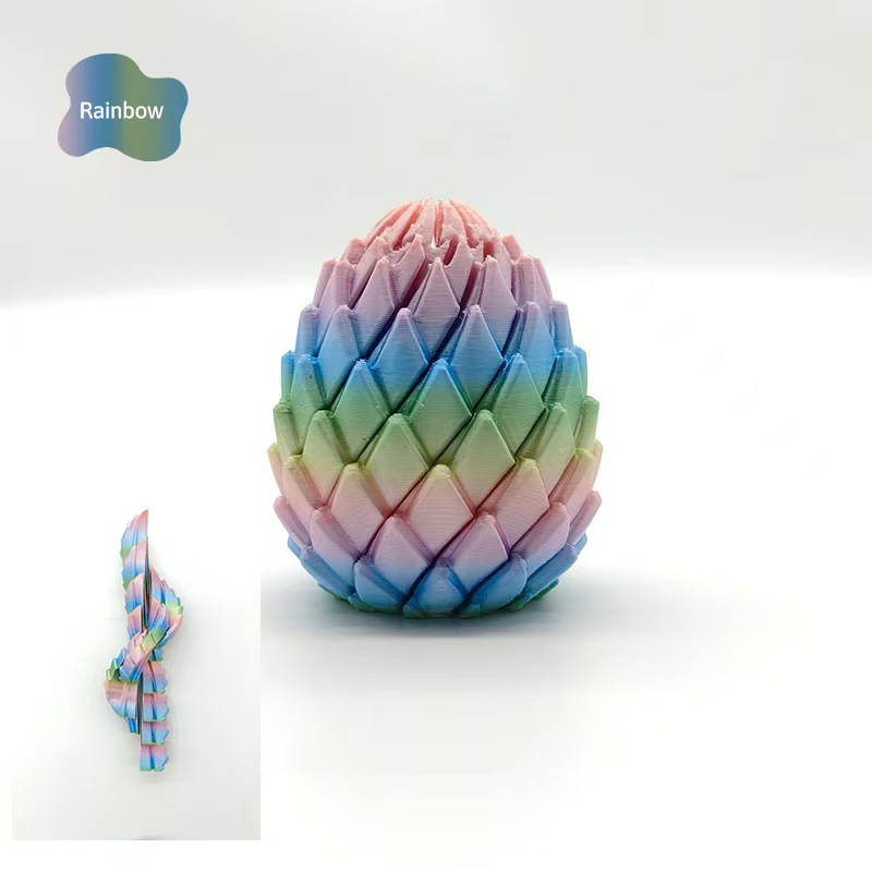 🎁3D-printed dragon egg🦖 = the ultimate stress reliever: just give it a twist, and your stress melts away 🔄