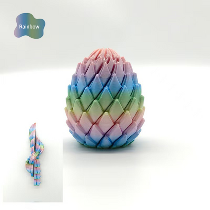 🎁3D-printed dragon egg🦖 = the ultimate stress reliever: just give it a twist, and your stress melts away 🔄