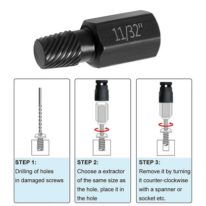 🔩 10Pcs Broken Head Screw Hexagon Socket Bolt Removal Tool