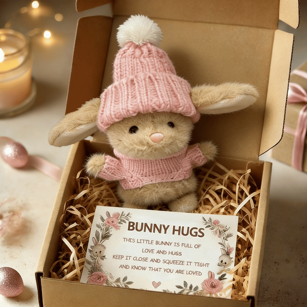 🎉Special Sale🐇Handmade Mini Bunny Hug Cute Easter Gift🎁 🔥🔥 Buy 2, Get 10% Off