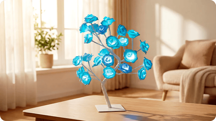 📢📢70% OFF!!⏰🌹Rose Flower Design Tree Night Light🌟