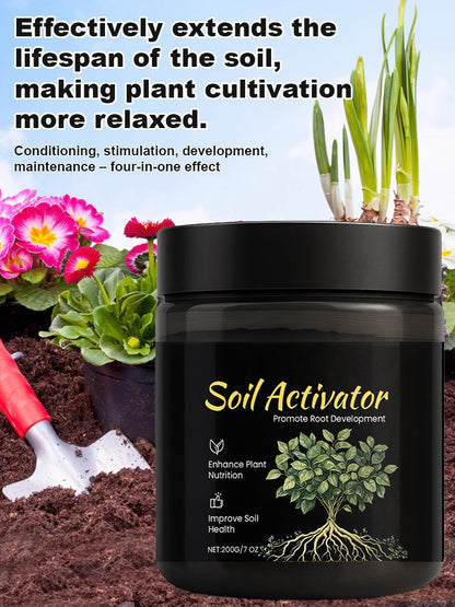 Premium Garden Soil Energizer - 30% Faster Root Growth | Concentrated Bio-Formula for Lush Blooms & Veggies