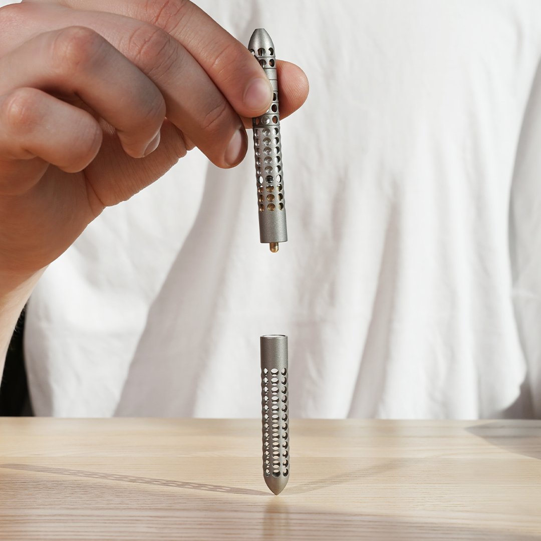 LIGHT: Forever Bendable Titanium Pen, Flexible Portable Metal Pen