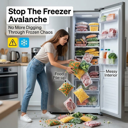 🔥 BIG SALE 🔥 Crystal Clear Freezer Storage Bins | More You Buy, More You Save!