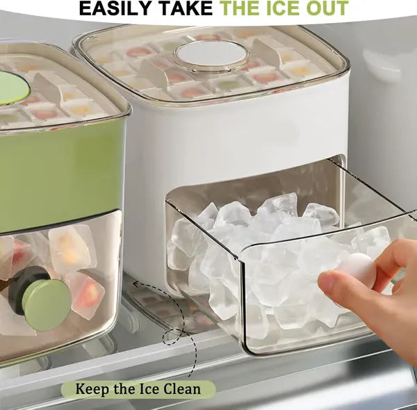 🧊Portable Ice Maker with Lid and Storage Box (✨Includes Ice Tongs)