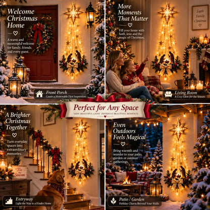 🎁Bethlehem Star Lighted Nativity Wall Christmas Decor