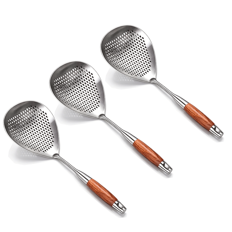 🔥Wooden Handle Stainless Steel Skimmer