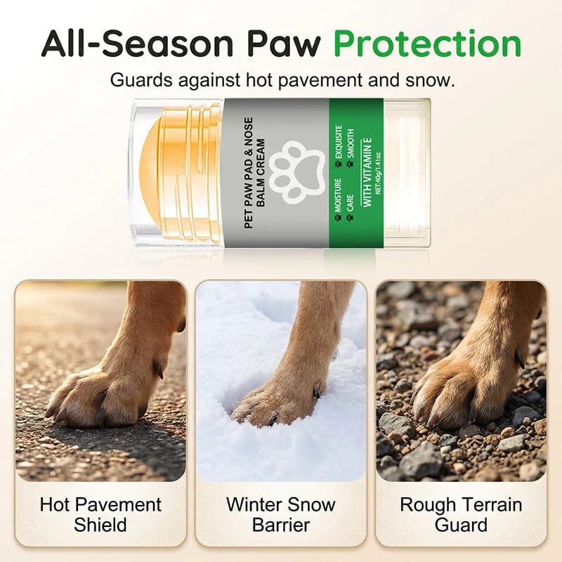 🔥Hot Sale 49% OFF🔥 Moisturizing Pet Paw Balm Stick – Coconut & Beeswax, Lick-Safe, No-Mess 🐾