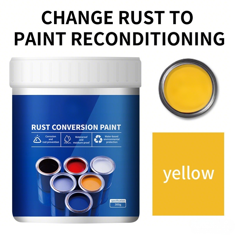 🔥50% OFF✨4-in-1 Rust Converter Paint for Metal – Weatherproof, Water-Based, Long-Lasting Rust Prevention & Protection