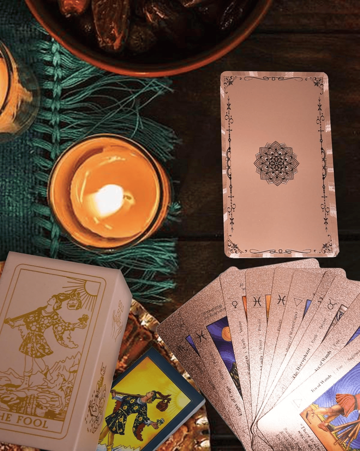 Rose Gold Tarot Cards with Guide Book🔮