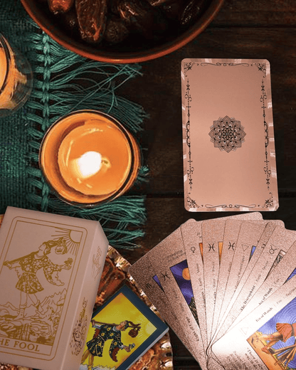 Rose Gold Tarot Cards with Guide Book🔮