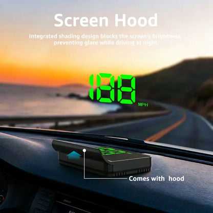 GPS Head-Up Display for Cars – Digital MPH Speedometer with HUD Projection