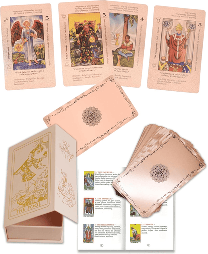 Rose Gold Tarot Cards with Guide Book🔮
