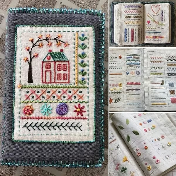 🌈Beginner-Friendly💕2026 Upgraded Embroidery Stitch Book Kit