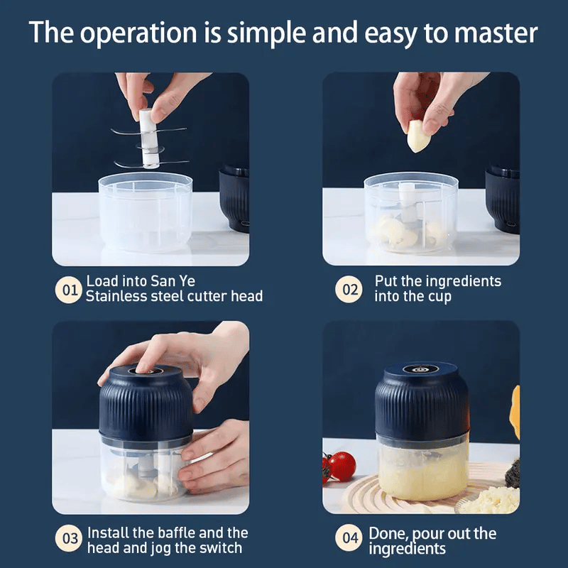 🔥Hot Sale-Electric Mini Portable Veggie Chopper