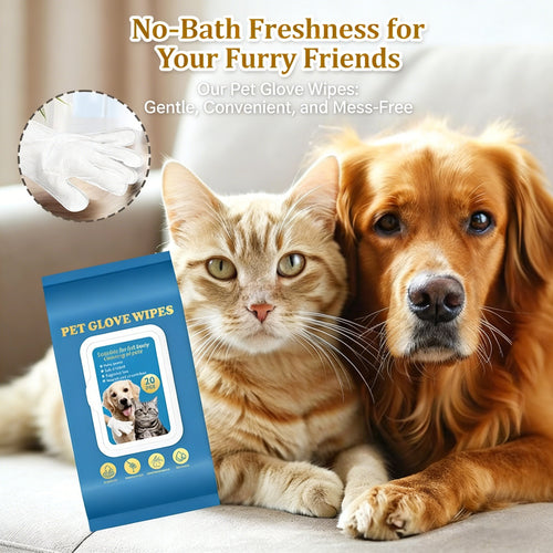 🔥20Pcs Deodorizing Pet Glove Wipes