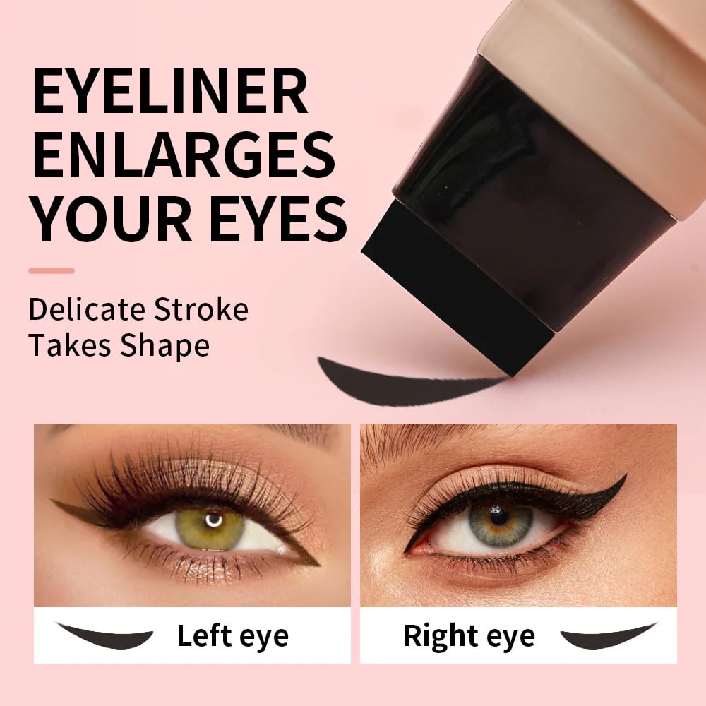 🔥🔥Rotating waterproof winged eyeliner stamp pen 🥳🥳Buy 2 Get 1 Free