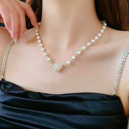 New Magnetic Pearl Heart Necklace🥰