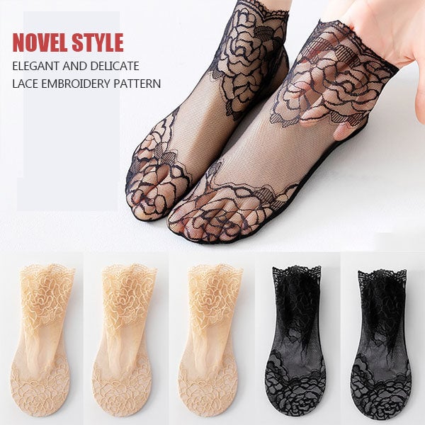 💋 Ladies Fashion Lace Socks🥳