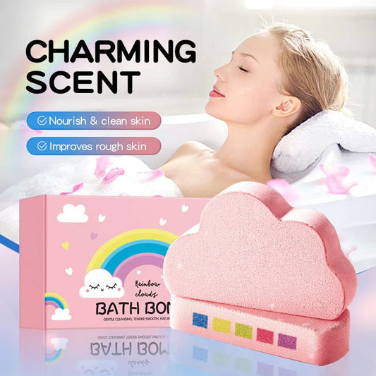 🎉 Rainbow Cloud Bath Bomb