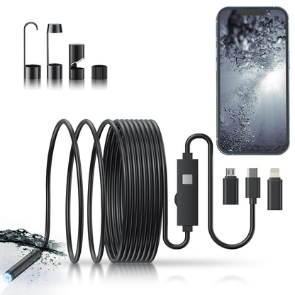 🔎 Plug-and-play endoscope camera – Compatible with Android, USB, and TC (not applicable to Apple systems)
