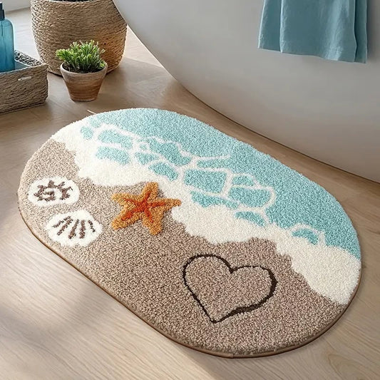 🌊Ocean-Inspired Premium Microfiber Bath Rug