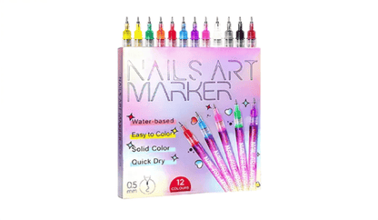 🎅🌟CHRISTMAS SPECIAL DISCOUNT:$16.99⏳12 Colors Nail Art Pens Set🎨💅