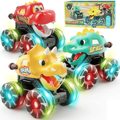 🎁Dino Truck Toy with Motion Activated Light