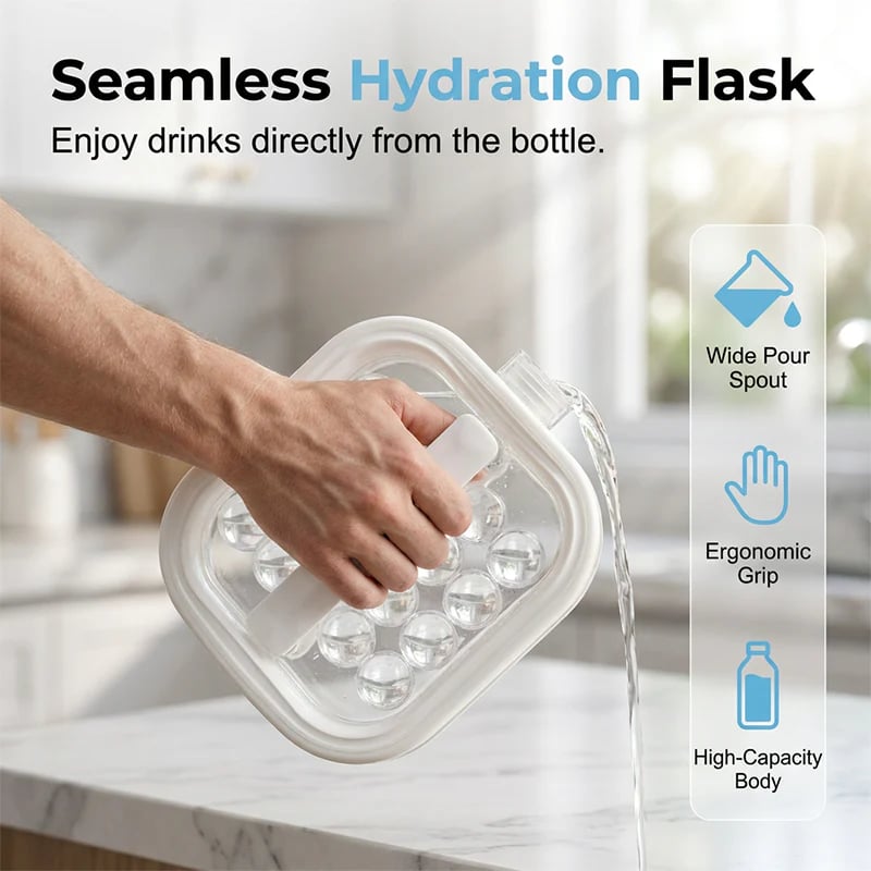 Portable Silicone Ice Ball Maker Kettle