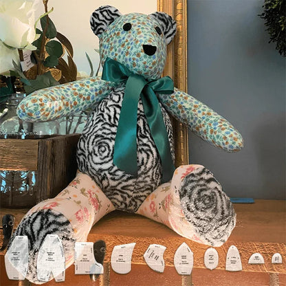 🎉 2026 New Year Sale – Memory Bear Template Ruler Set (7 PCS) 🧸✂️📏