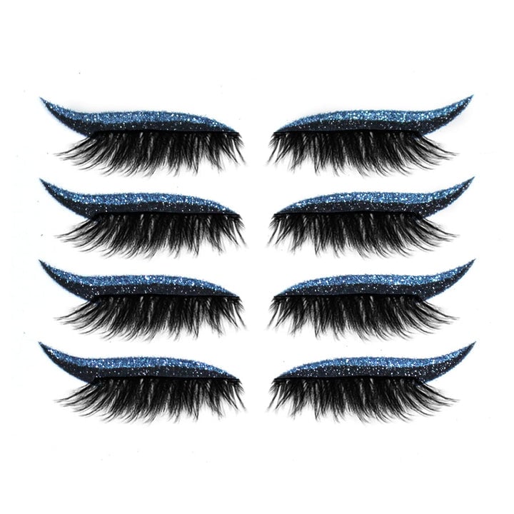 💖REUSABLE SELF-ADHESIVE EYELINER & GLITTER EYELASH STICKERS💖