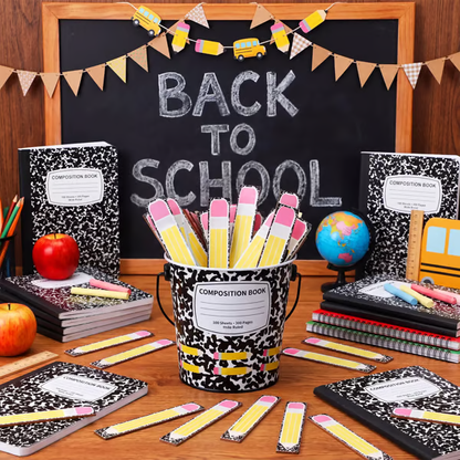 👩‍🏫121/101 Pcs Back to School Teacher Gift Flip Name Sticks Set with Storage Cup,Student Name Sticks with Metal Buckets & Stickers – Classroom Management & Student Grouping Tool for Teachers