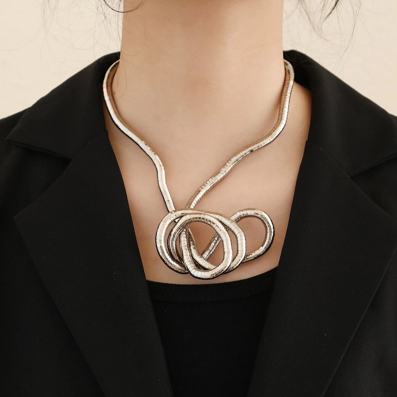 (Perfect Gift for Her🎁) Snake Malleable Necklace & Choker, Bracelet