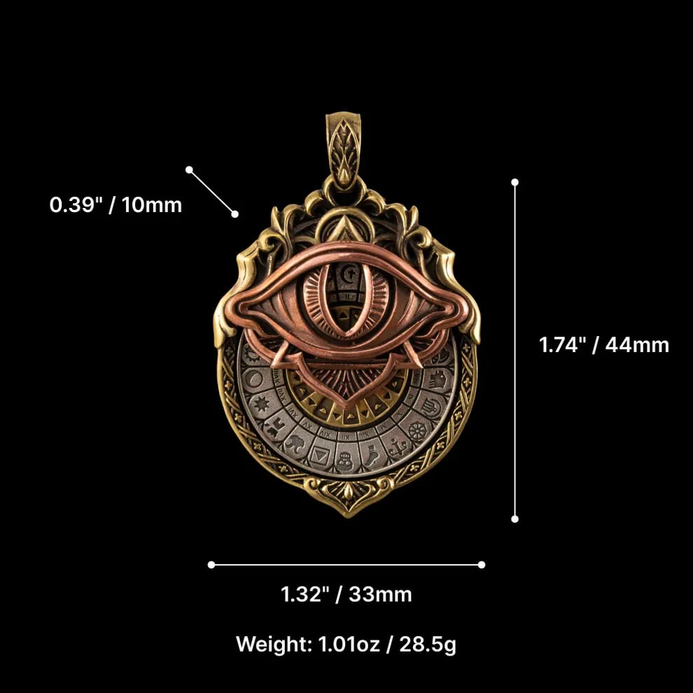 👁️‍🗨️Handmade Tarot Vision Pendant: Connect to Cosmic Wisdom Anytime(Cheat Sheet Included) 🔥🔥 Buy 2 Get 10% Off