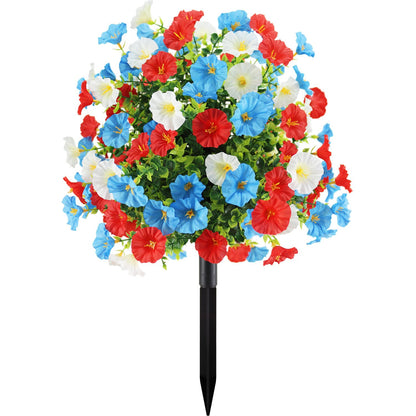 🔥4th of July Hot Sale 49% Off 🔥 🇺🇸 Patriotic Artificial Flower Tree with Ground Spike