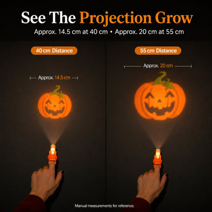 🎃 Halloween Finger Projector Lights – Mini Pattern Projector(36 Pcs)