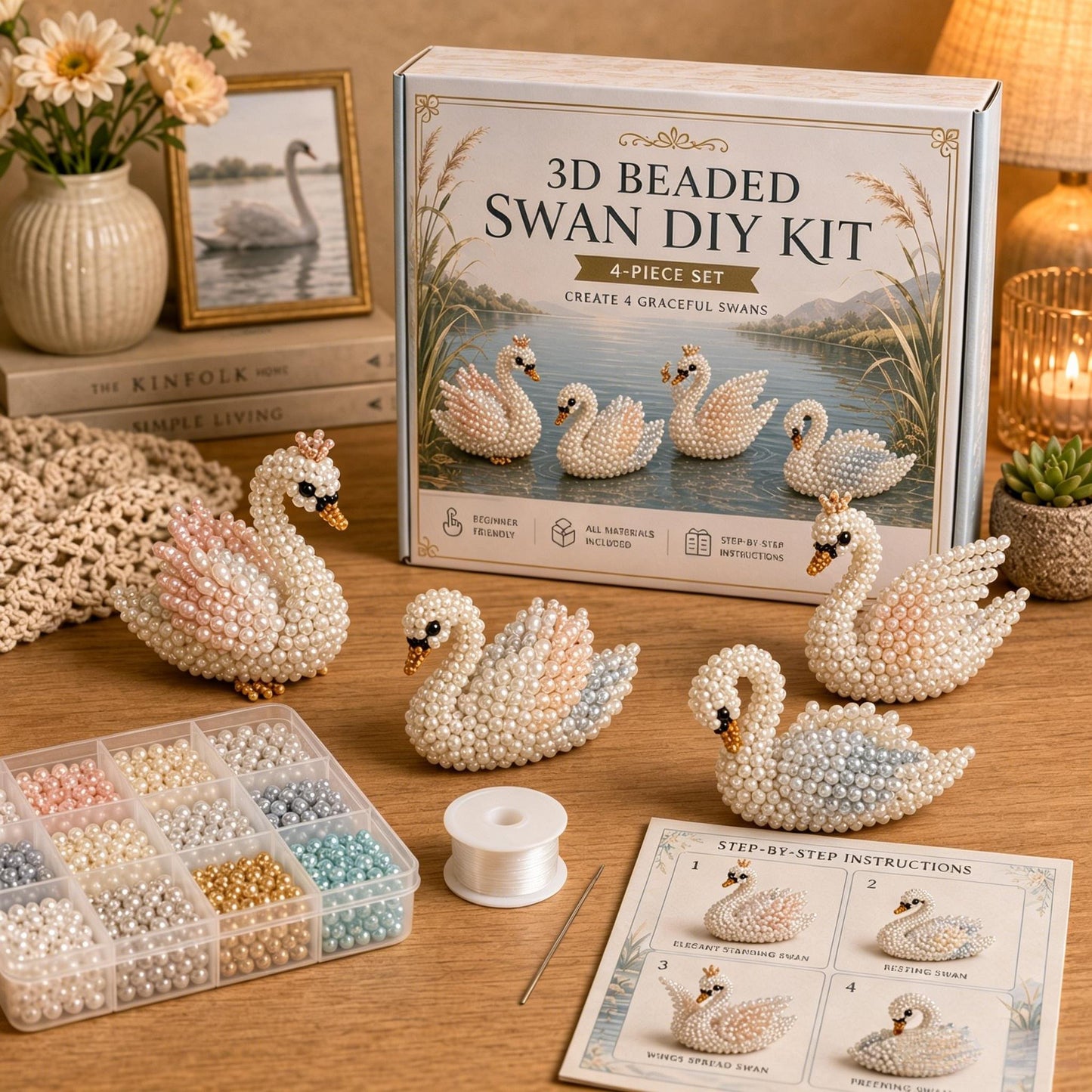🔥🧵✨ Tiny 3D Beaded Animal DIY Kit(Unfinished Product)