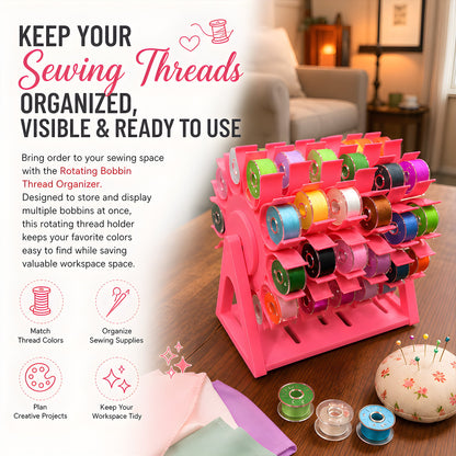 🔥Last Day 60% OFF✨ - 🧵Rotating Bobbin Thread Organizer