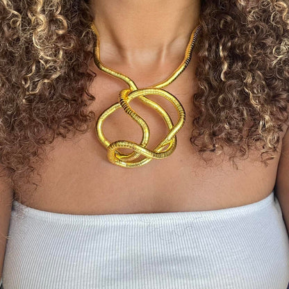 (Perfect Gift for Her🎁) Snake Malleable Necklace & Choker, Bracelet